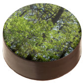 Spring Maple Leaves Nature Chocolate Dipped Oreo (Angled)