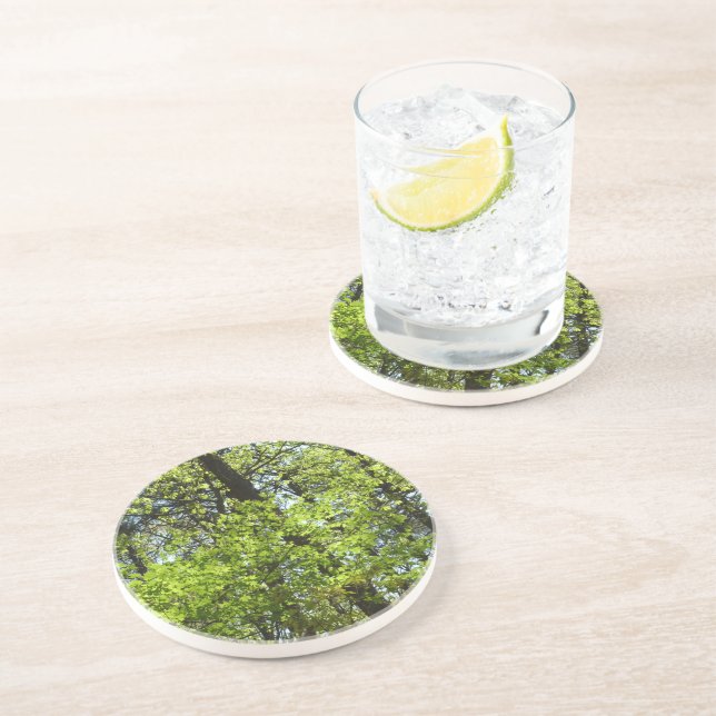 Spring Maple Leaves Nature Coaster (Side)