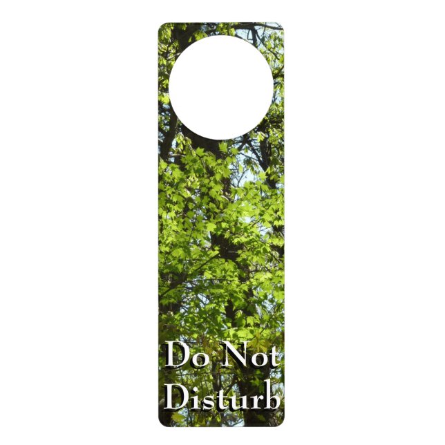 Spring Maple Leaves Nature Door Hanger (Front)