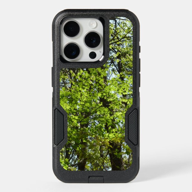 Spring Maple Leaves Nature iPhone 15 Pro Case (Back)