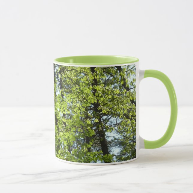 Spring Maple Leaves Nature Mug (Right)