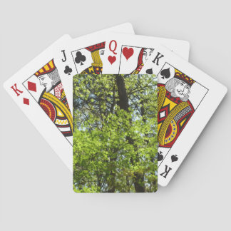 Spring Maple Leaves Nature Poker Cards