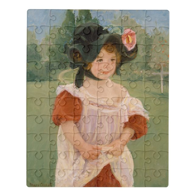 Spring: Margot Standing in a Garden | 1900 Jigsaw Puzzle (Puzzle Vertical)