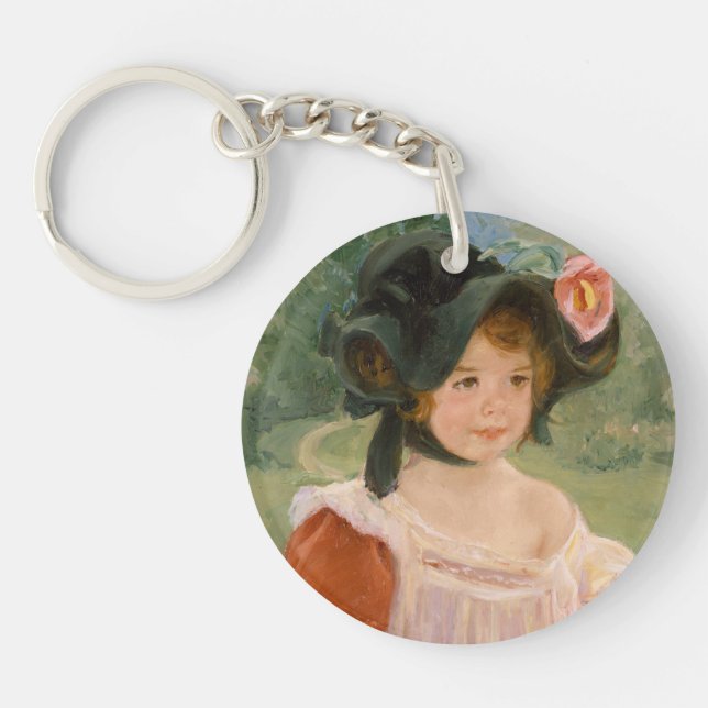 Spring: Margot Standing in a Garden | 1900 Keychain (Front)
