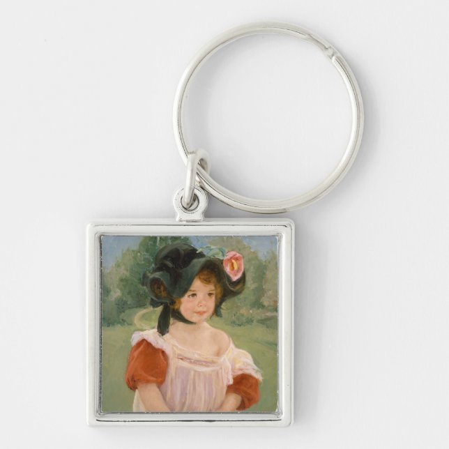 Spring: Margot Standing in a Garden | 1900 Keychain (Front)