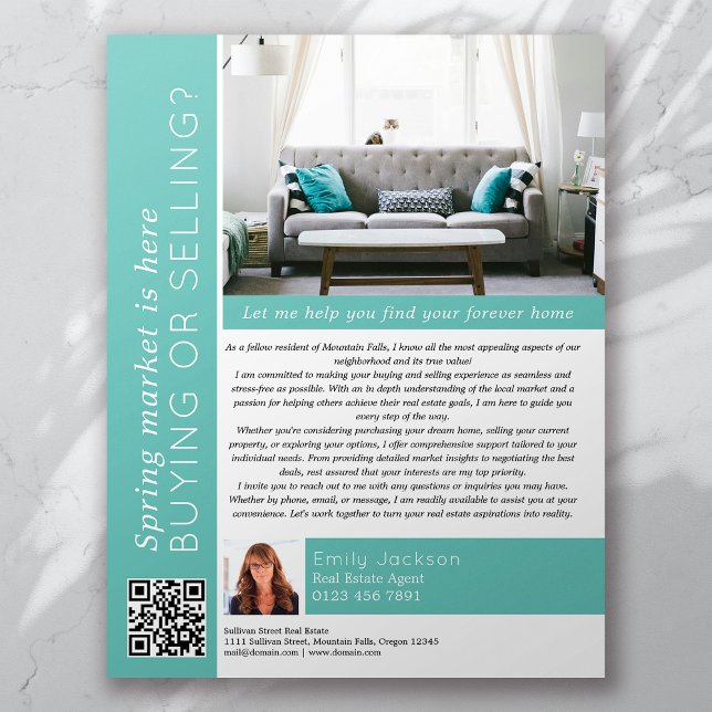 Spring Market is Here Real Estate Marketing Flyer (Creator Uploaded)