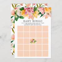 Spring Meadow BINGO Baby Shower Game Invitation