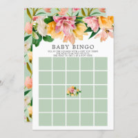 Spring Meadow BINGO Baby Shower Game Invitation