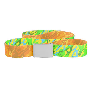 Spring Meadow Camo - Autumn Orange Camo Belt