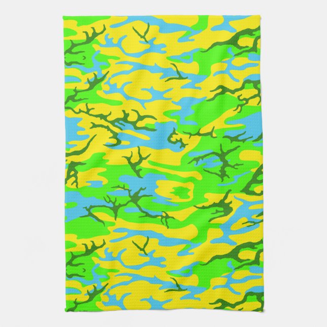 Spring Meadow Camo Kitchen Towel (Vertical)
