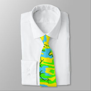 Spring Meadow Camo Neck Tie