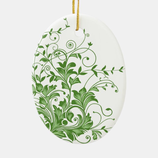 Spring Meadow Ceramic Ornament (Back)