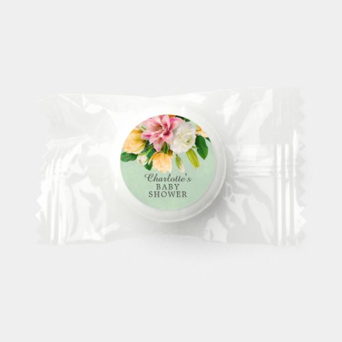 Spring Meadow Floral Baby Shower Life Saver Mints