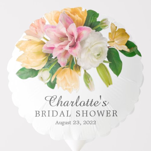 Spring Meadow Floral Bridal Shower Balloon