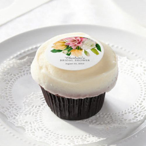  Spring Meadow Floral Bridal Shower Edible Frostin Edible Frosting Rounds