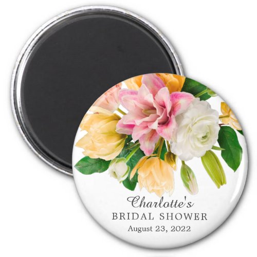 Spring Meadow Floral Bridal Shower Magnet