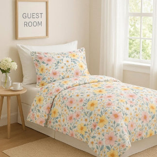 Spring Meadow Flowers Duvet Cover
