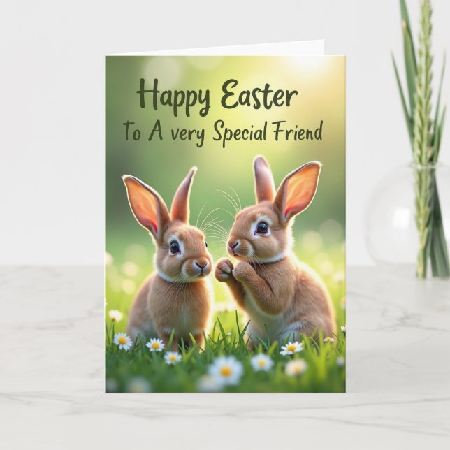 Spring Meadow Friend Card (Front)