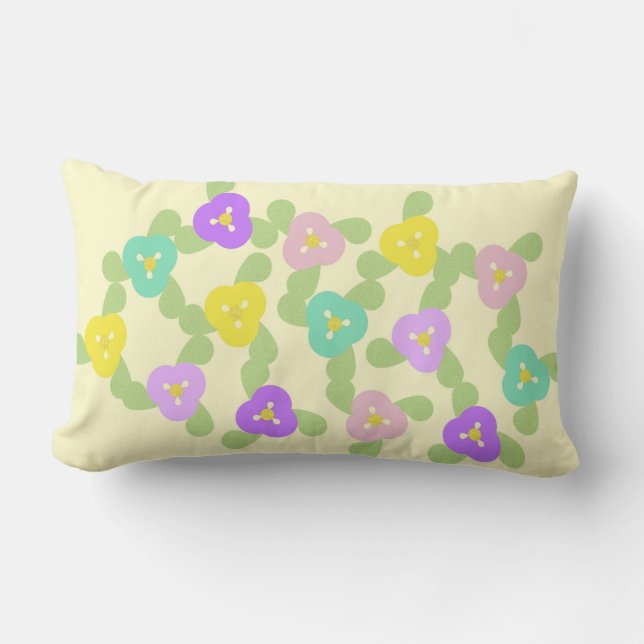 Spring Meadow Lumbar Pillow (Front)