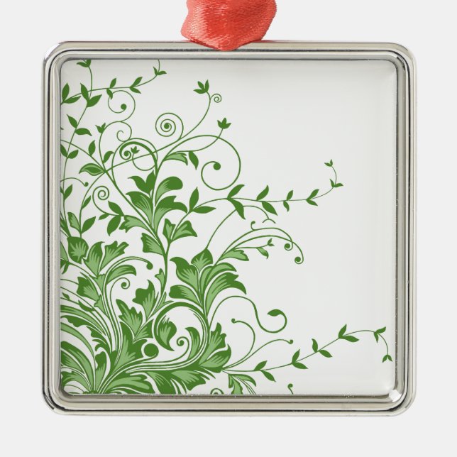 Spring Meadow Metal Ornament (Front)