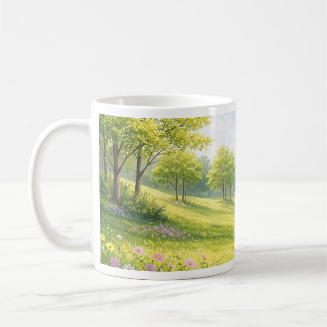 Spring Meadow Nature Mug (Left)