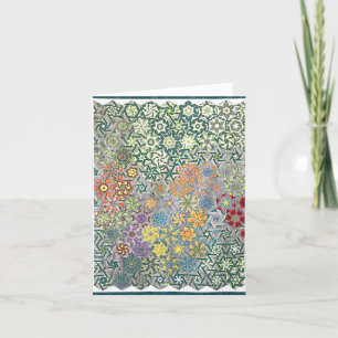 Spring Meadow Quilt Personalized Greeting Card