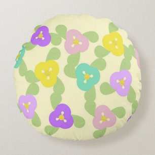 Spring Meadow Round Pillow
