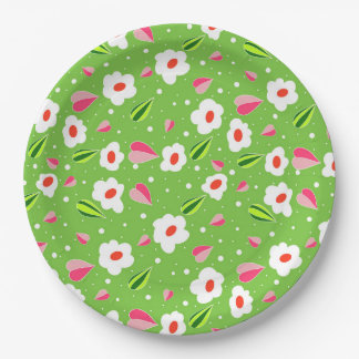 Spring Meadow Whimsy Paper Plates