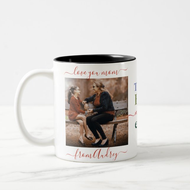 Spring Meadow  Wildflowers Mother's Day Mug (Left)