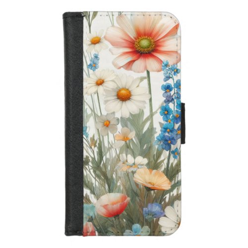 Spring Medley of Flowers  iPhone 87 Wallet Case