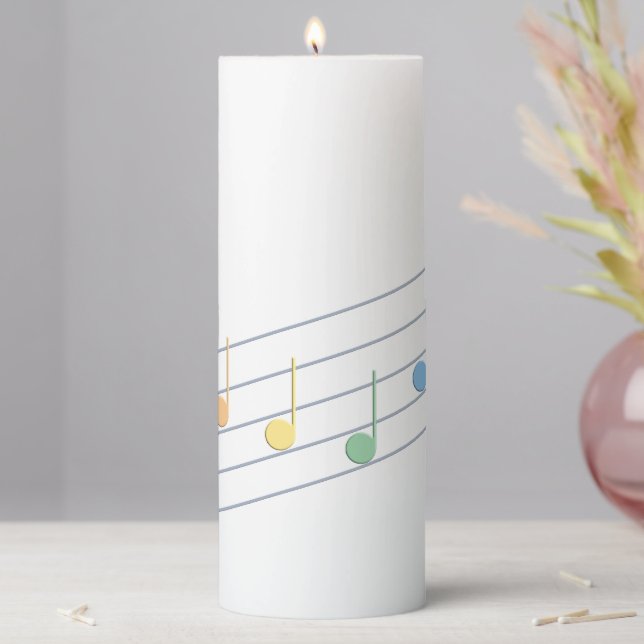 Spring Melody (Linear) Pillar Candle (In Situ)