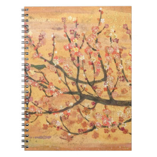 Spring Melody: Plum Blossom & Bush Warbler Notebook