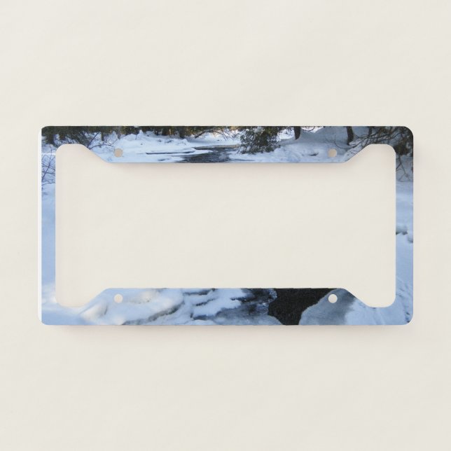 Spring Melting Snow License Plate Frame (Front)
