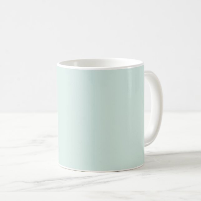 Spring Mint Solid Color Coffee Mug (Front Right)