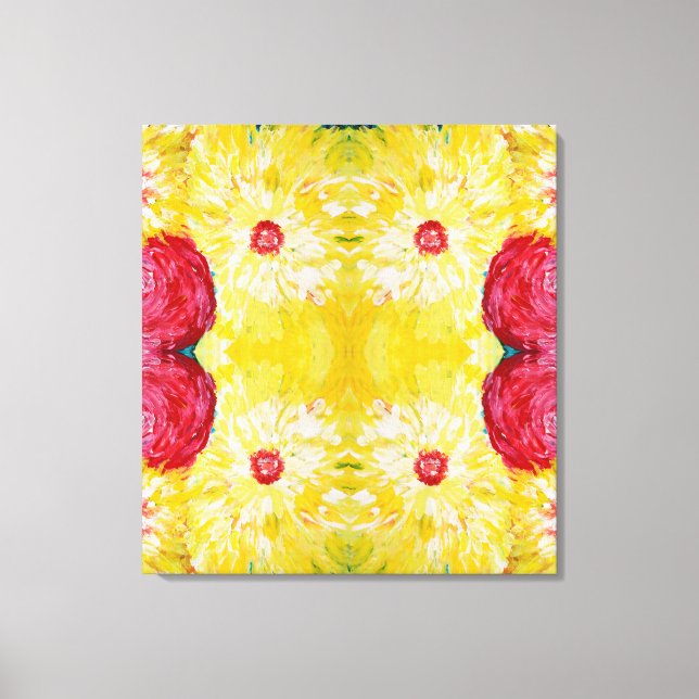 Spring, Modern Art, Expressive Painting Canvas Print (Front)