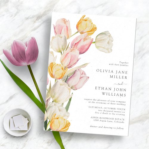 Spring Modern Wedding Invitation