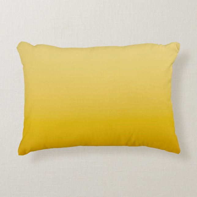 SPRING MOOD – Soft Yellow | deep to light |  Accent Pillow (Front)