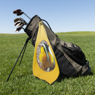 SPRING MOOD – Soft Yellow   deep to light    Golf Towel