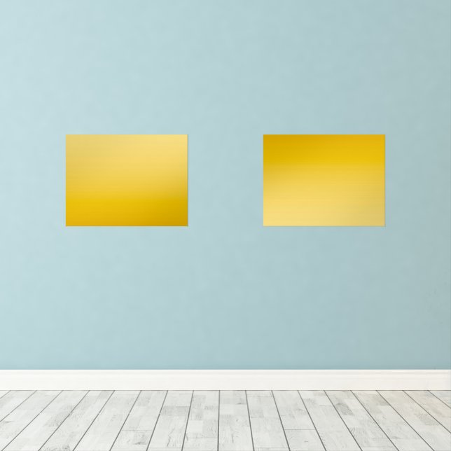 SPRING MOOD – Soft Yellow | deep to light |  Wall Art Sets (Wood Floor)