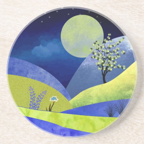 Spring Moonrise Coaster