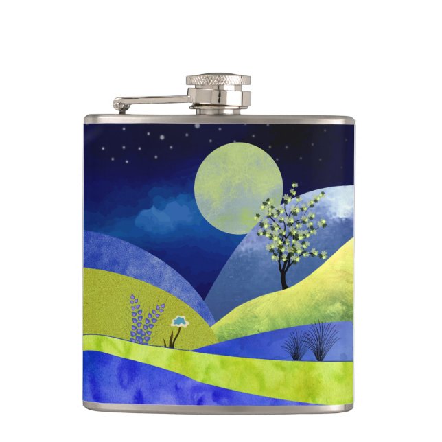 Spring Moonrise Flask (Front)