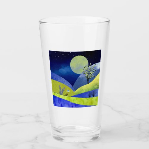 Spring Moonrise Glass