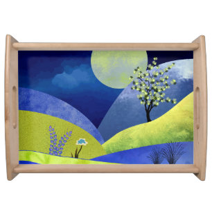 Spring Moonrise Serving Tray