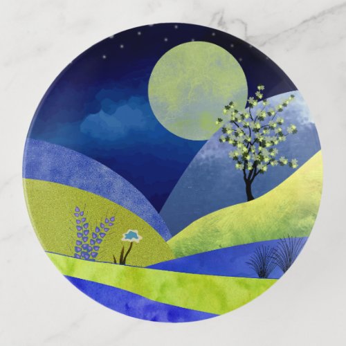 Spring Moonrise Trinket Tray