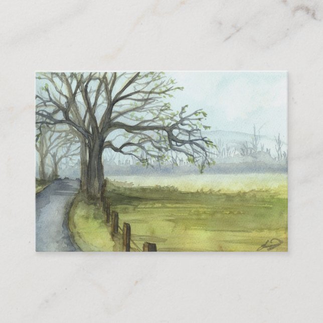 "Spring Morning" Business Card (Front)