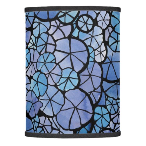  Spring Morning Glory Abstract Garden Blooms Blue  Lamp Shade