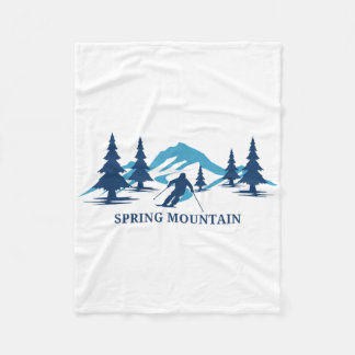 Spring Mountain Pennsylvania Ski Resort Skiing Ski Fleece Blanket