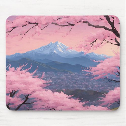 Spring Mountain View Mouse Pad