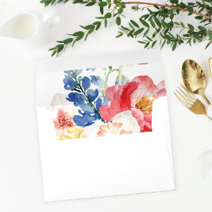 Spring Multi Color Florals 2 Envelope