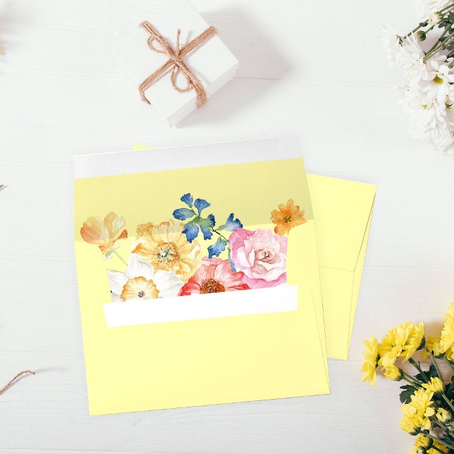 Spring Multi Color Florals 3 - Yellow Envelope (Creator Uploaded)